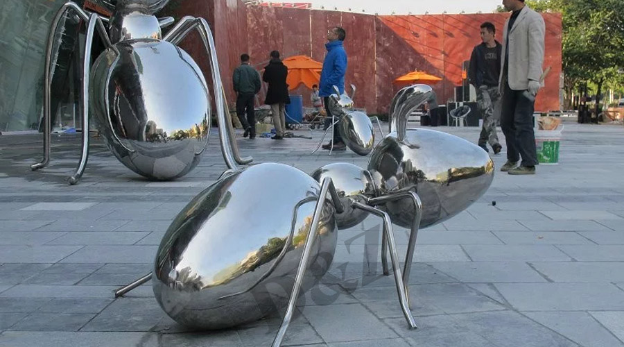 Modern Outdoor Large Stainless Steel Sculpture For Garden