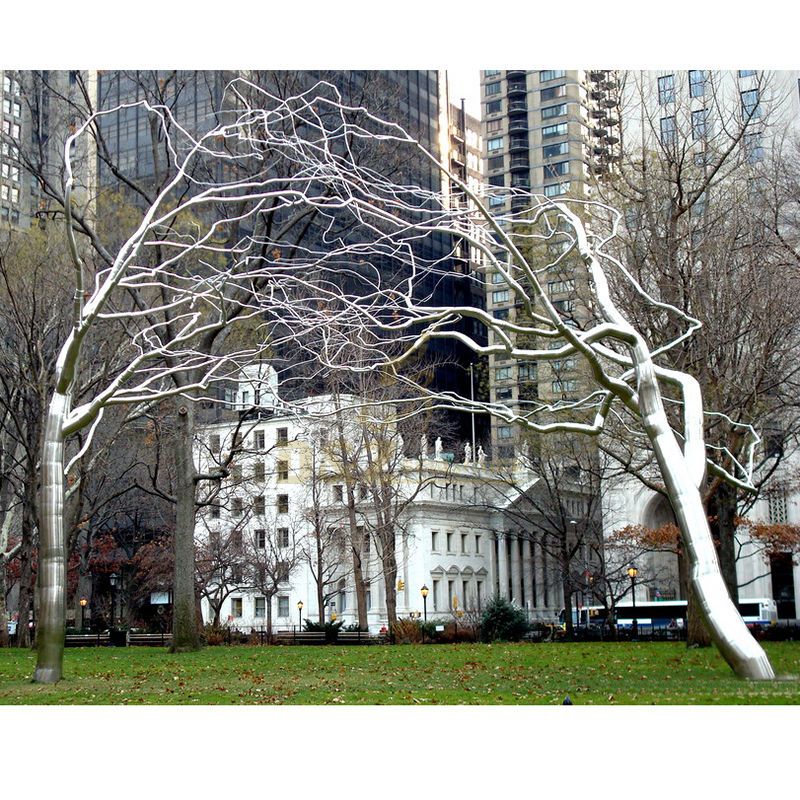 Garden decoration stainless steel tree sculpture for sale