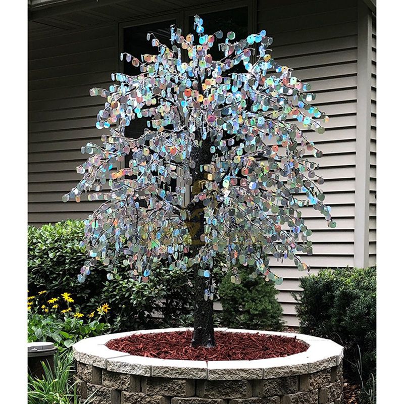 Outdoor modern crafts stainless steel Tree sculpture