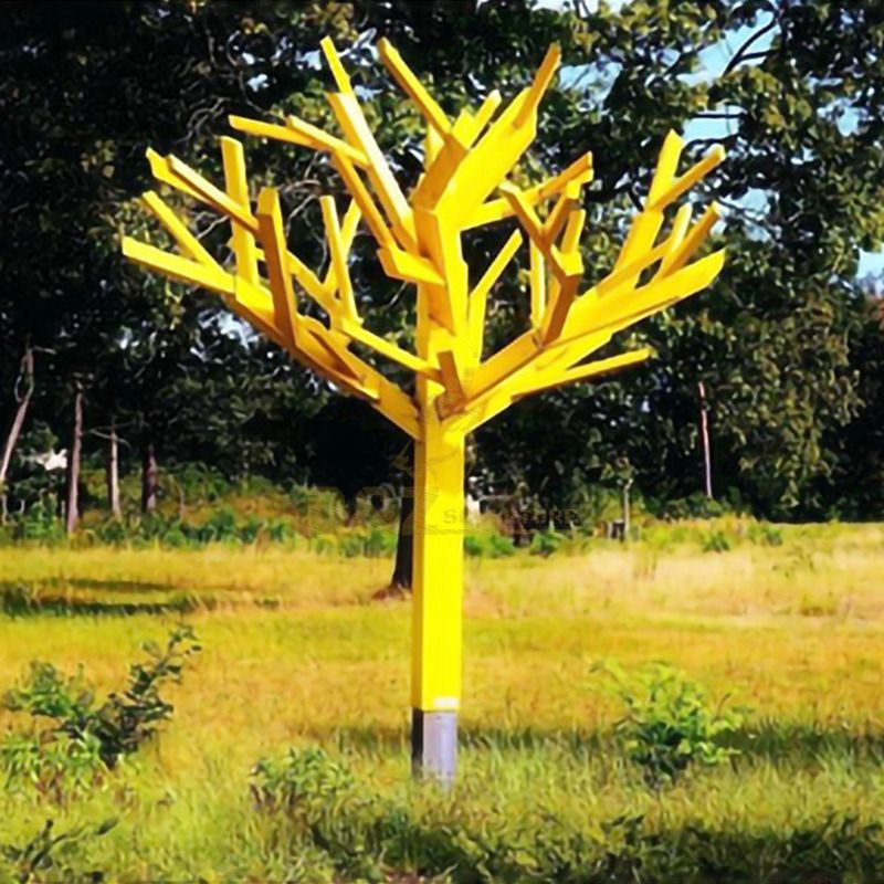 Large Outdoor Tree Stainless Steel Sculpture