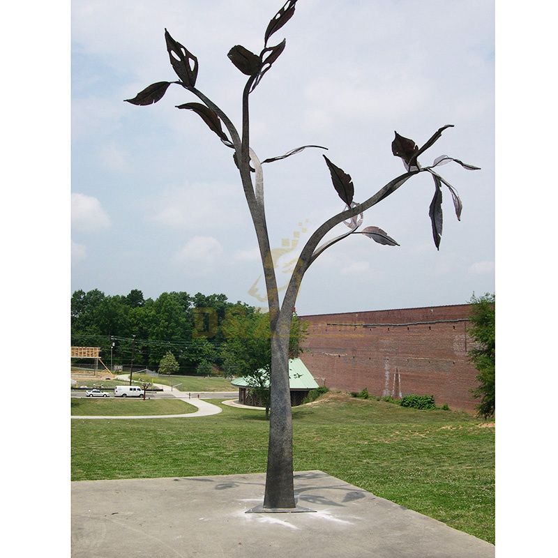 Custom classical metal stainless steel tree art sculpture