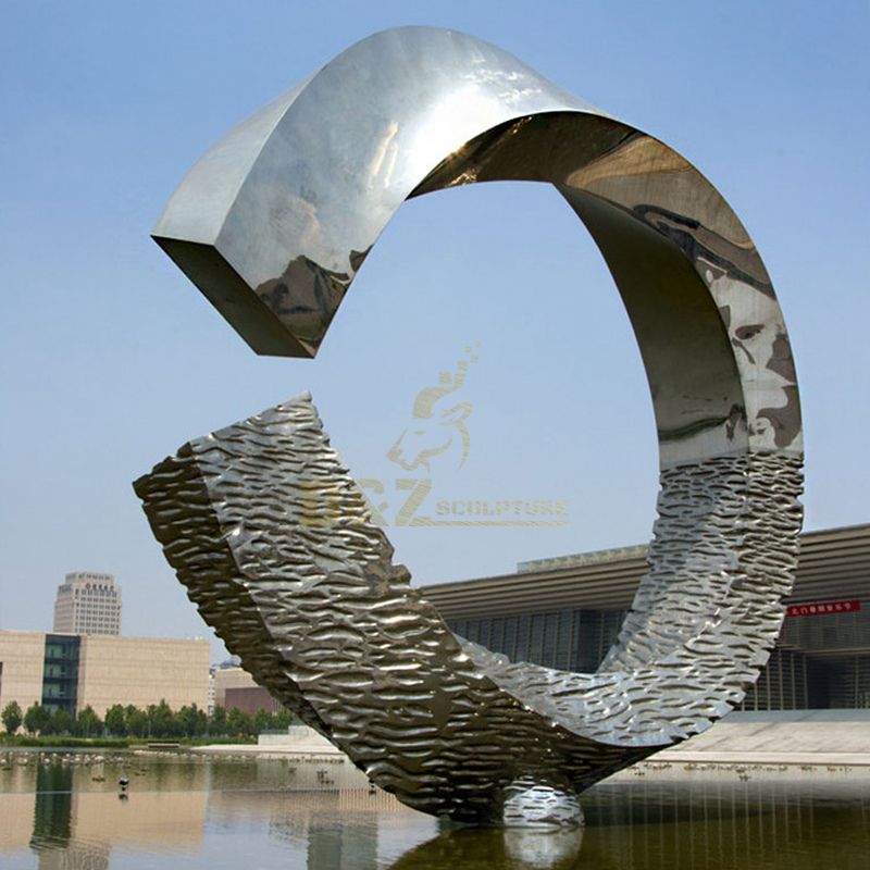 Outdoor Garden Stainless Steel Leaves Sculpture