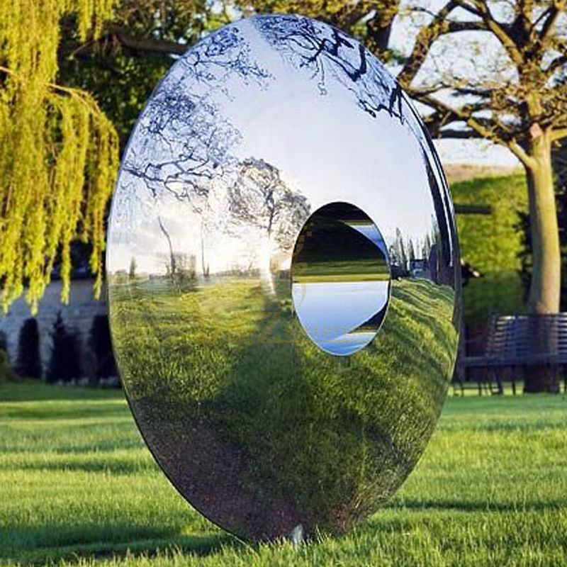 Modern Outdoor Large Stainless Steel Sculpture For Garden