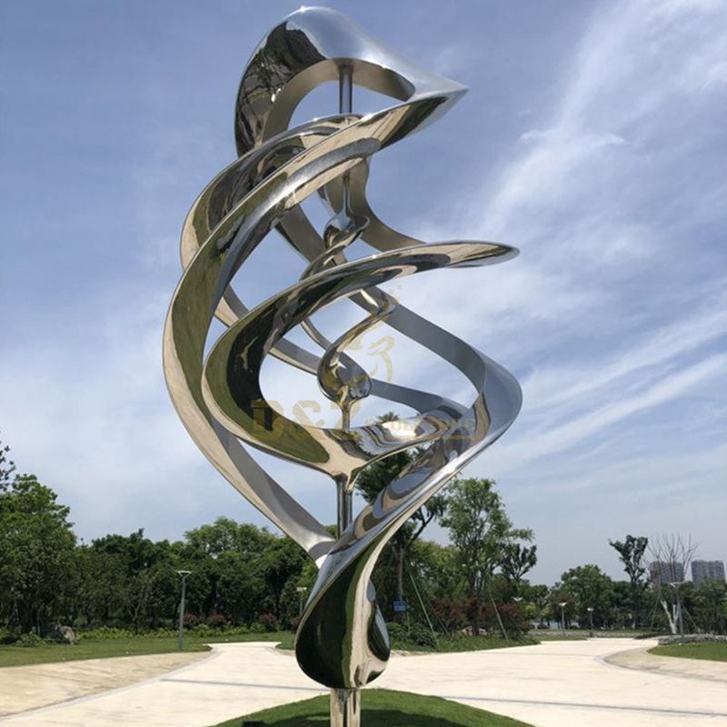 Stainless steel sculptures for garden yard decoration