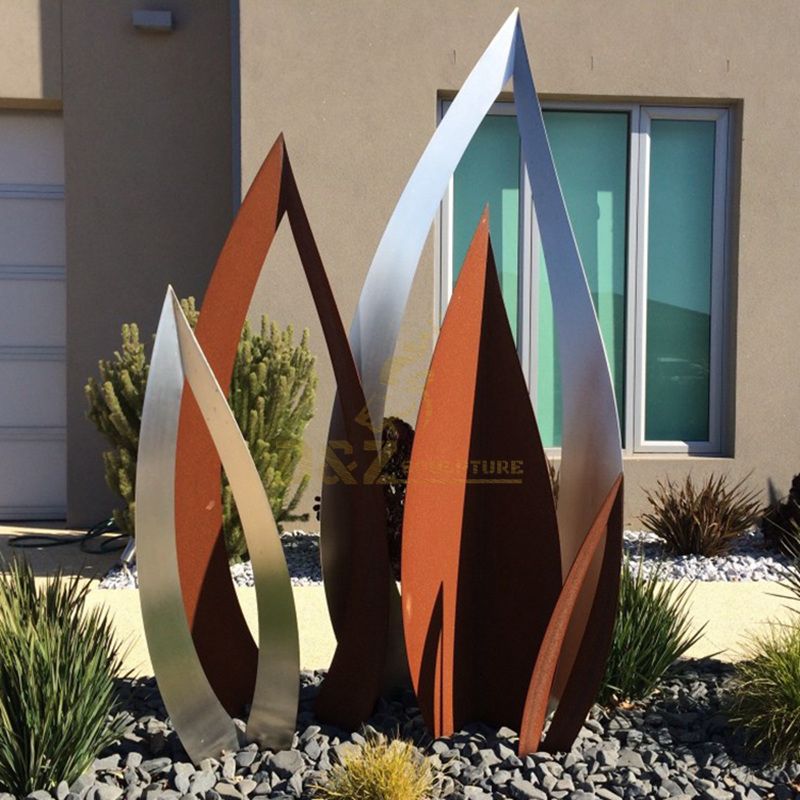 Large ornament outdoor colorful letter stainless steel sculpture