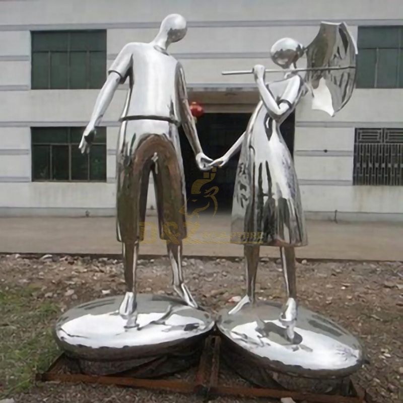 Abstract Modern Outdoor Stainless Steel Metal Sculpture