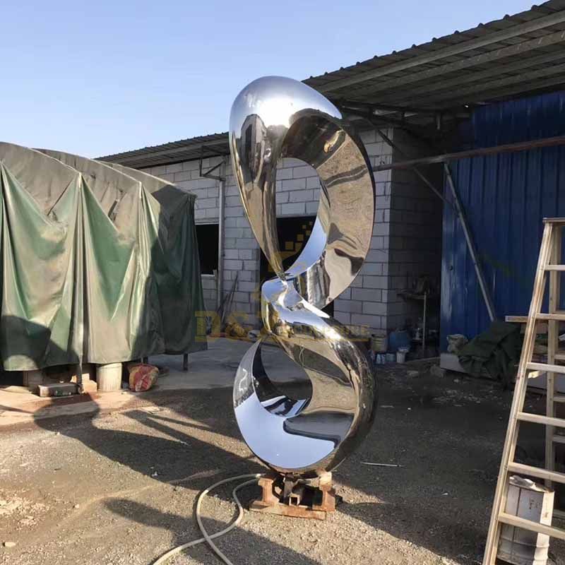 Factory Custom Large Outdoor Abstract Metal Stainless Steel Sculpture