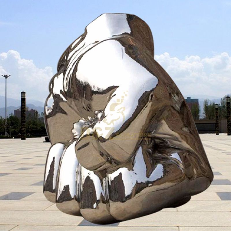 Outdoor Decoration Large Stainless Steel Hand Sculpture