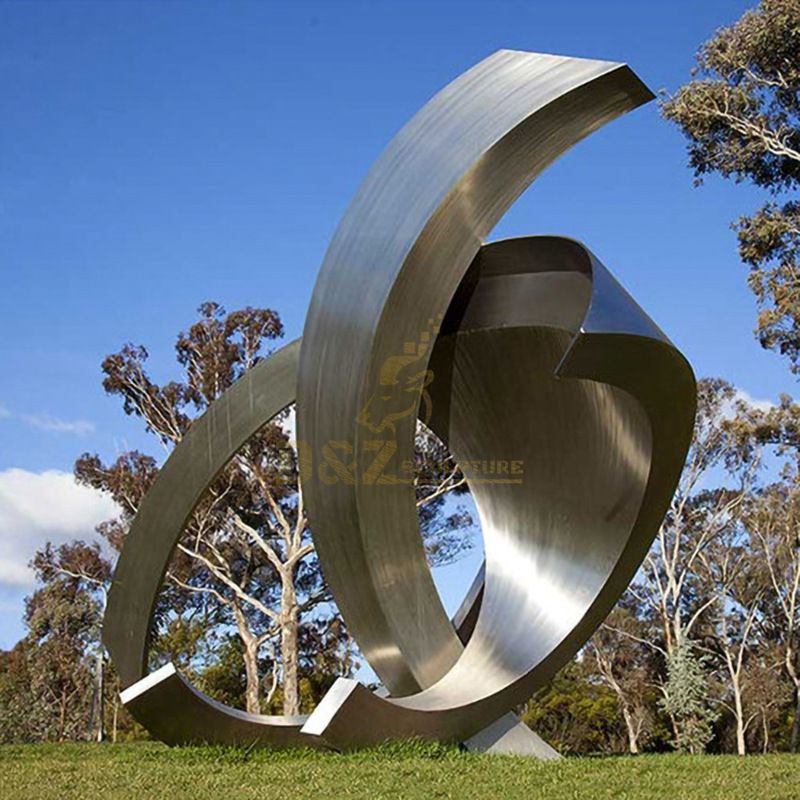 Abstract Art Decor Garden Stainless Steel Sculpture Modern for Sale