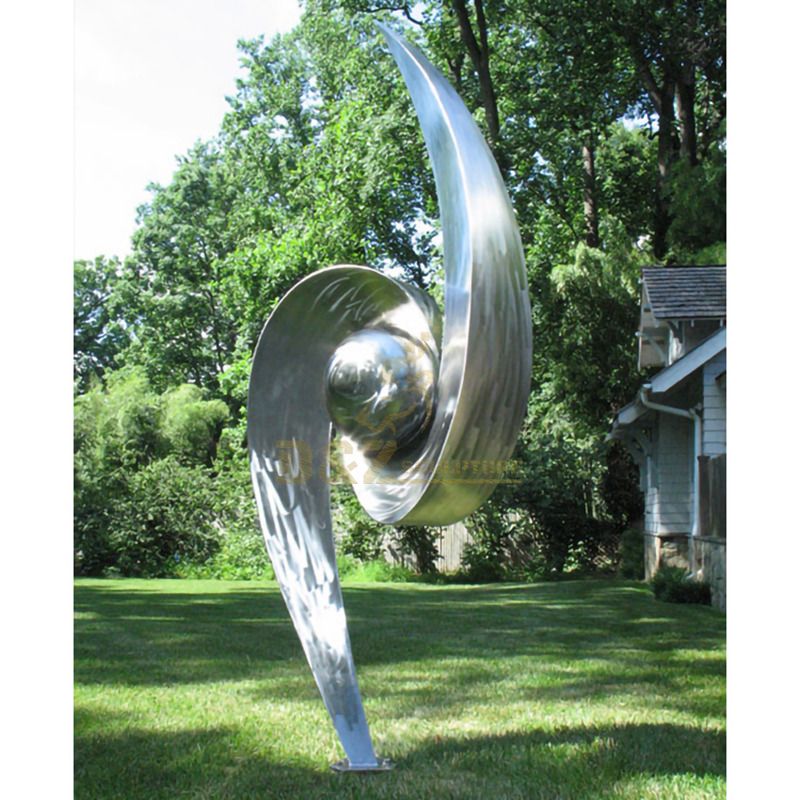 Polished Stainless Steel Abstract Metal Modern Home Sculpture