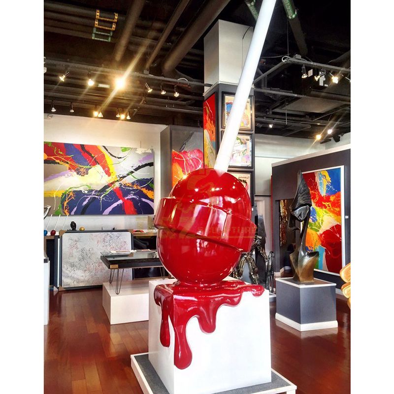 Huge Stainless Steel Colorful Lollipop Sculptures For Sale