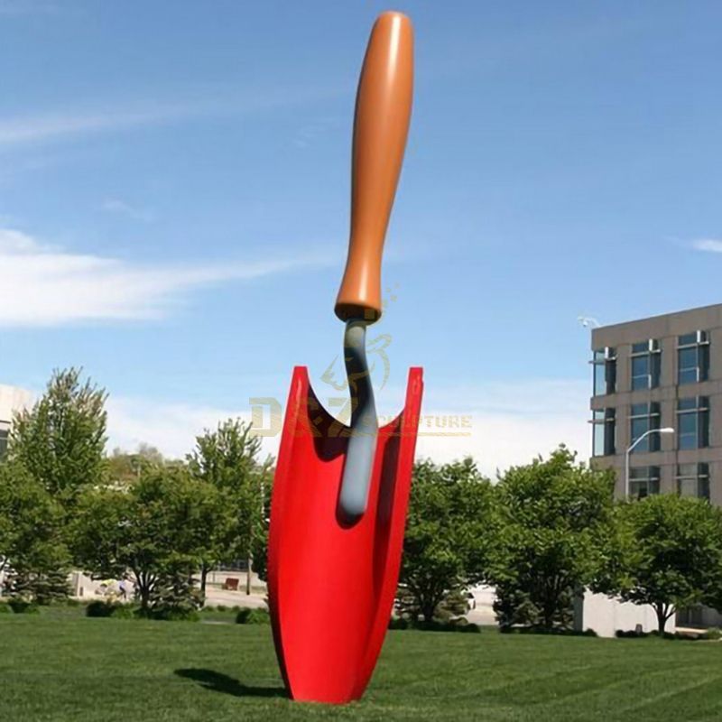 Large Outdoor Garden Modern Shovel Stainless Steel Sculpture