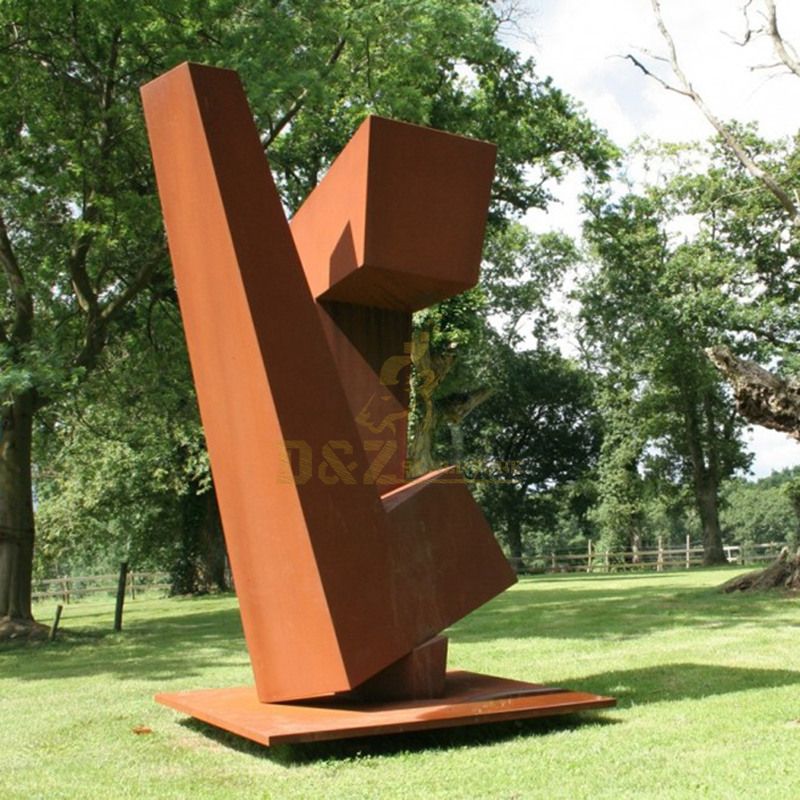 Large Size Corten Steel Sculpture For Garden Decorations