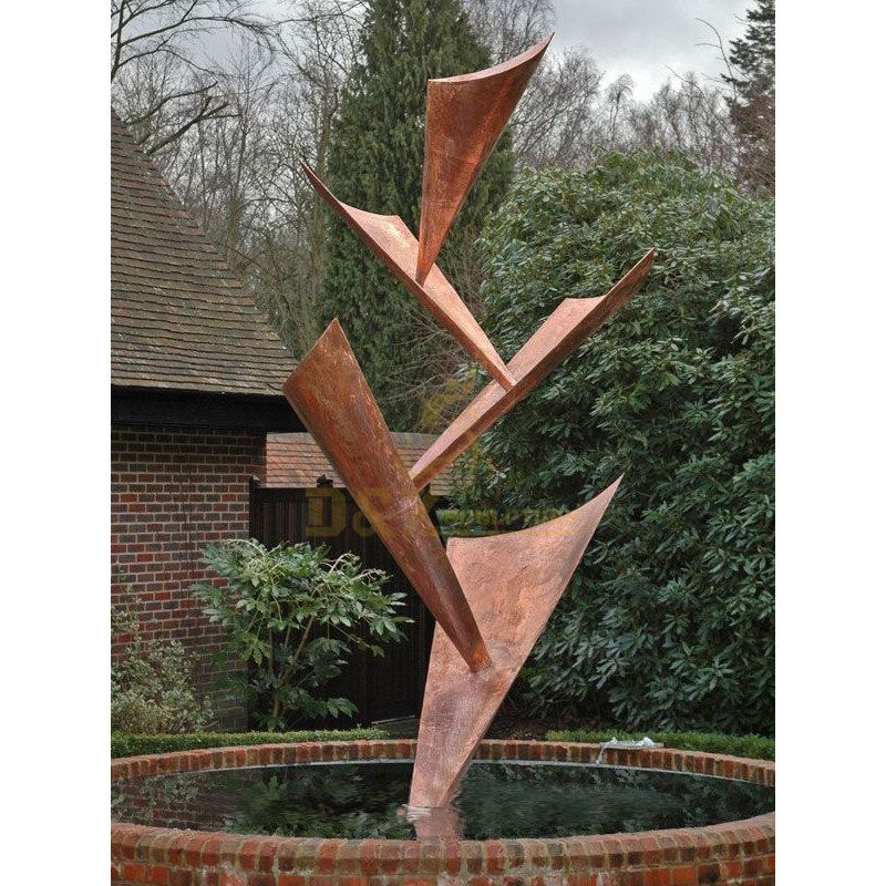 Outdoor Garden Corten Steel Abstract Sculpture