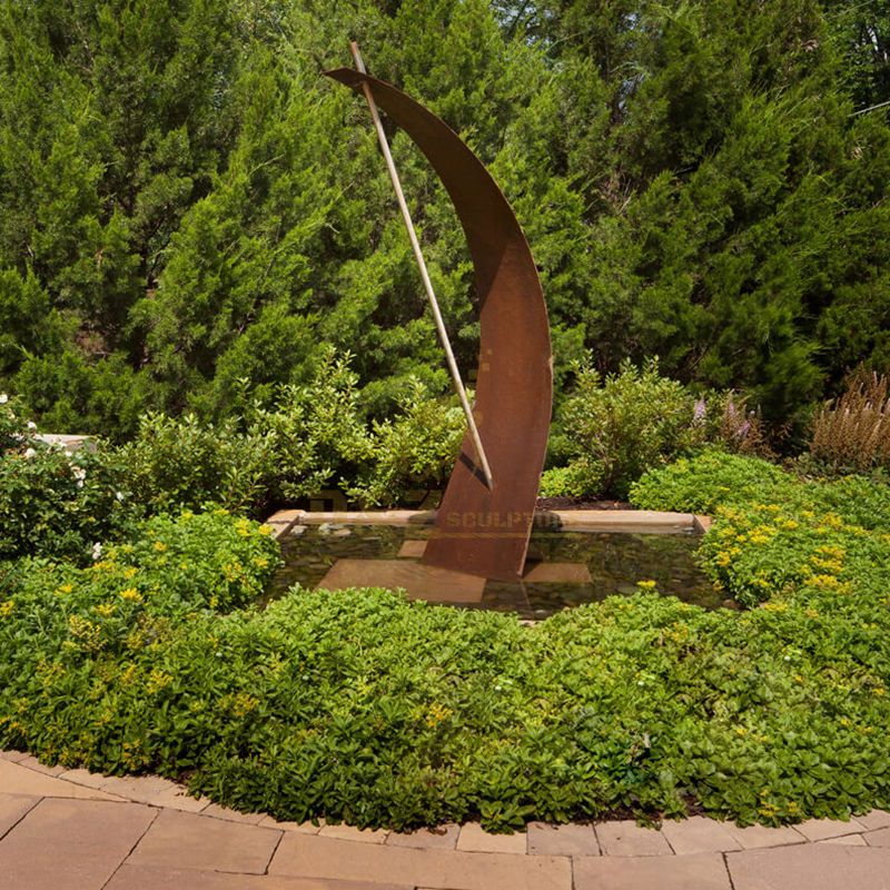 Popular Design Simple Garden Corten Steel Sculpture