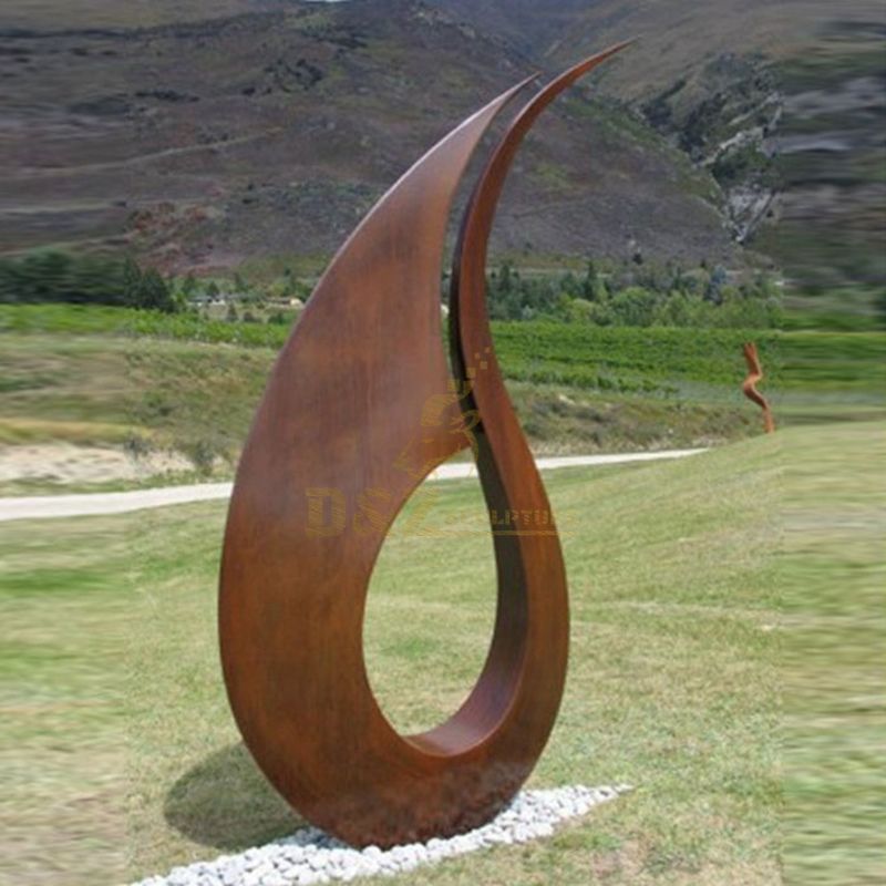 Landscape Garden Corten Steel Sculpture Abstract