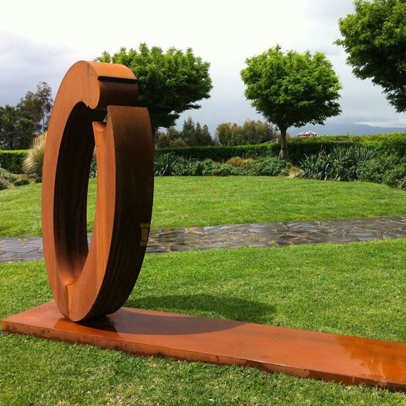 Outdoor Garden Modern Large Corten Steel Abstract Sculpture