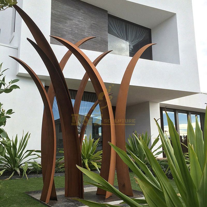 Outdoor Garden Decoration Modern Corten Steel Sculpture