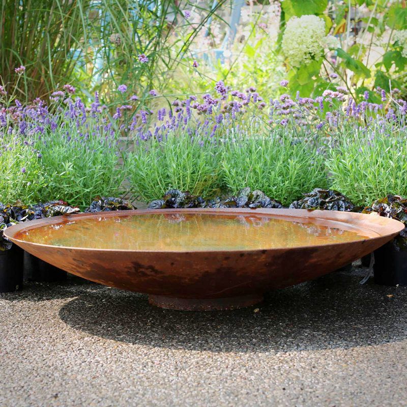 Customized Size Outdoor Corten Steel  Fountains Sculpture