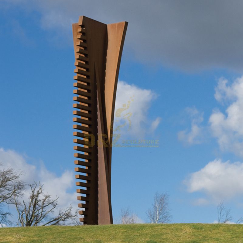 Large Corten Steel Sculpture For Outdoor Garden Decoration