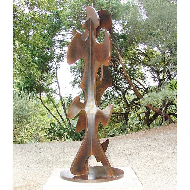 Outdoor Decoration Rusty Corten Steel Sculpture For Home Garden