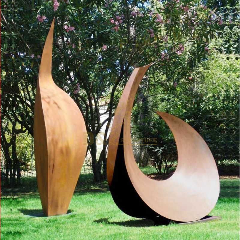 Custom Hand Large Art Craft Garden Metal Corten Steel Sculpture