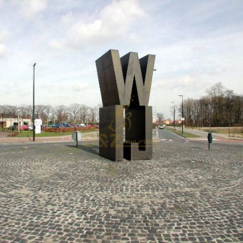 Large Outdoor Garden Landscape Corten Steel Letter Sculpture