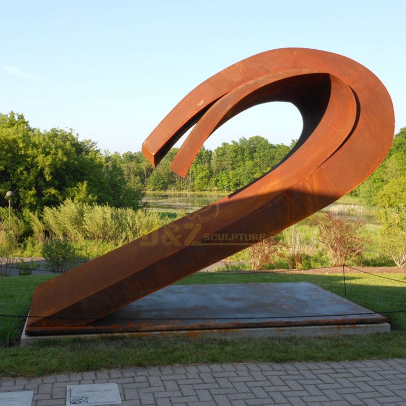 Unique Park Art Craft Metal Statue Corten Steel Garden Sculpture