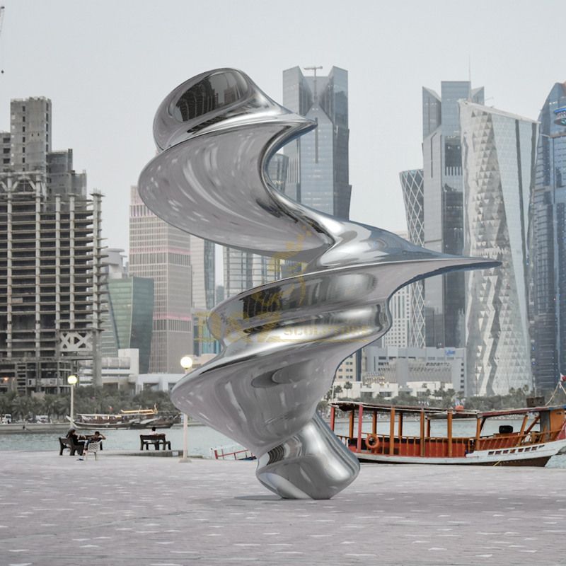Designed by artist Ken Kelleher Outdoor Decoration Abstract Wind Stainless Steel Sculpture