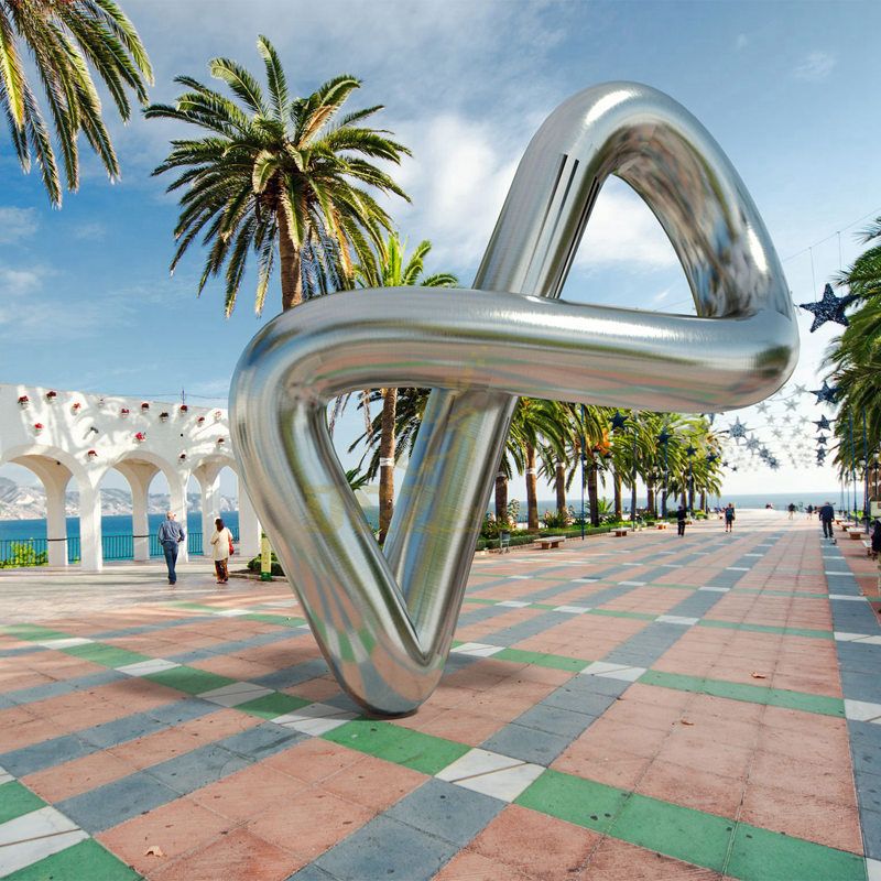 Design by famous artist Ken Kelleher Modern Abstract Outdoor Large Metal Stainless Steel Art Sculpture