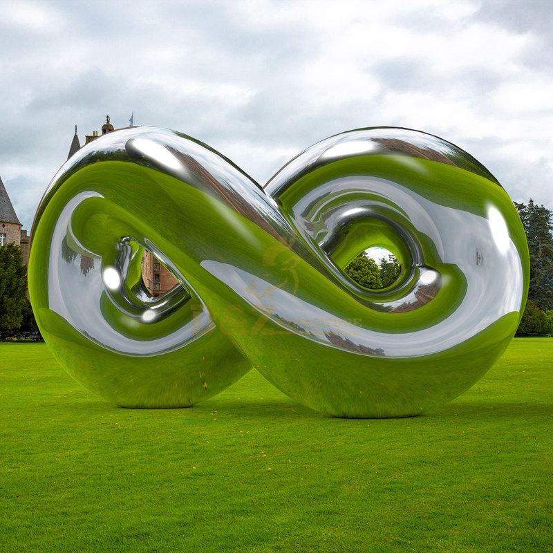 High Polished Large Stainless Steel Outdoor Garden Sculpture