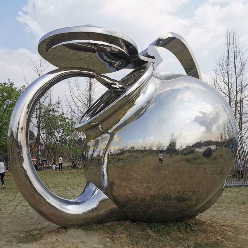 Outdoor Stainless Steel Fountain Sculpture