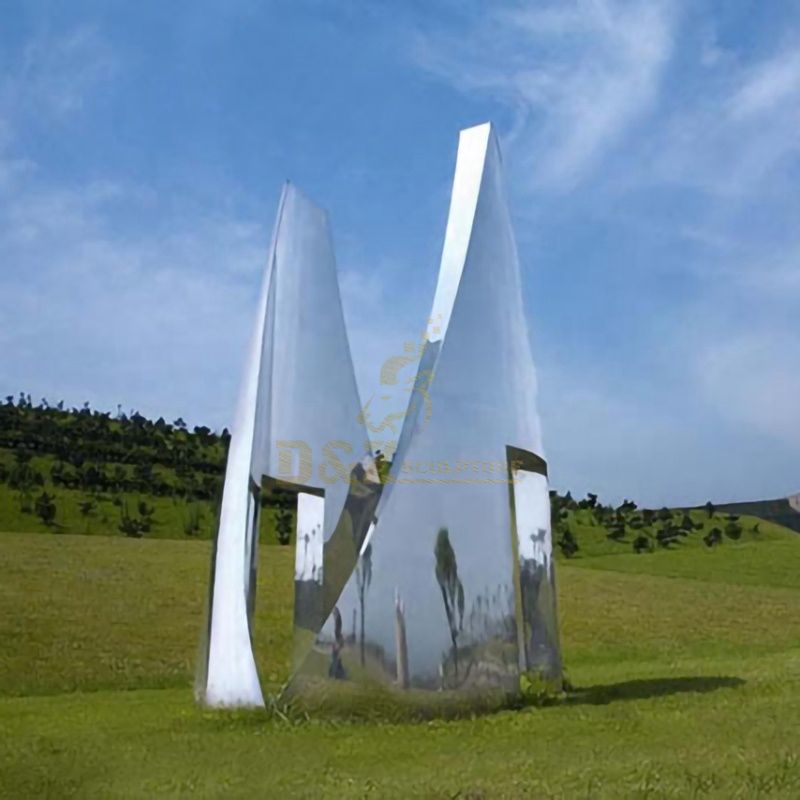 Stainless Steel Circle Sculpture Garden Fountain