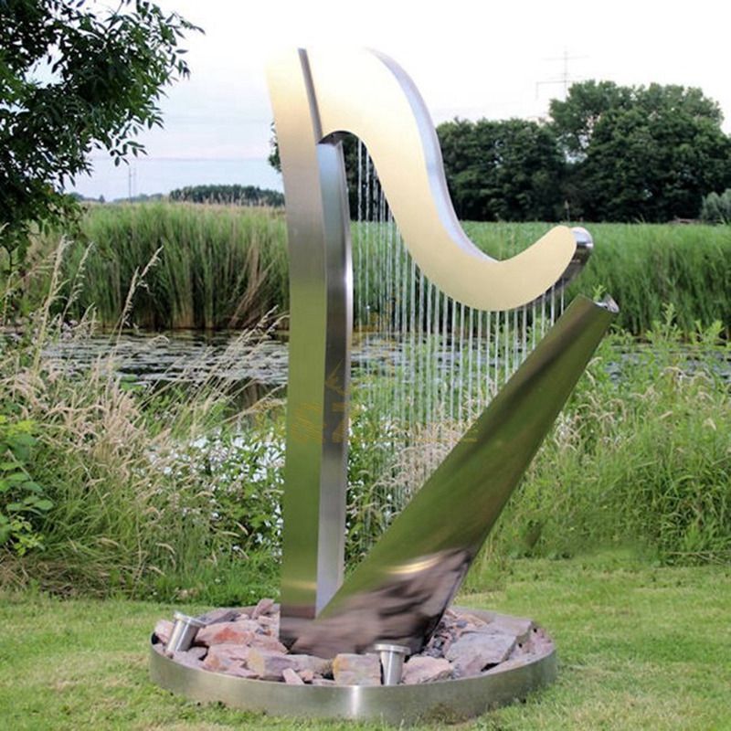 Custom Outdoor Stainless Steel Park Fountain Sculpture