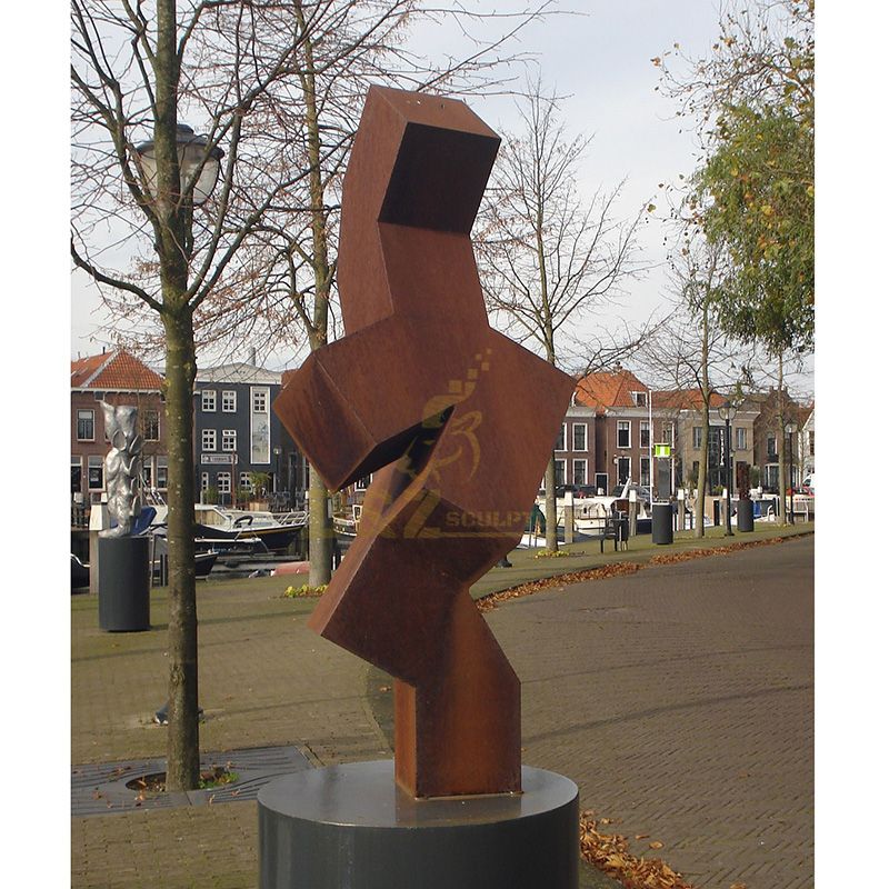 High Quality Large Rusty Abstract Corten Steel Garden Metal Sculpture