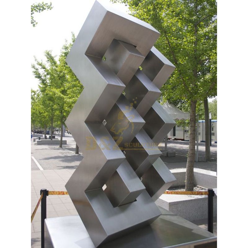 Custom Garden Art Metal Stainless Steel Geometric Sculpture