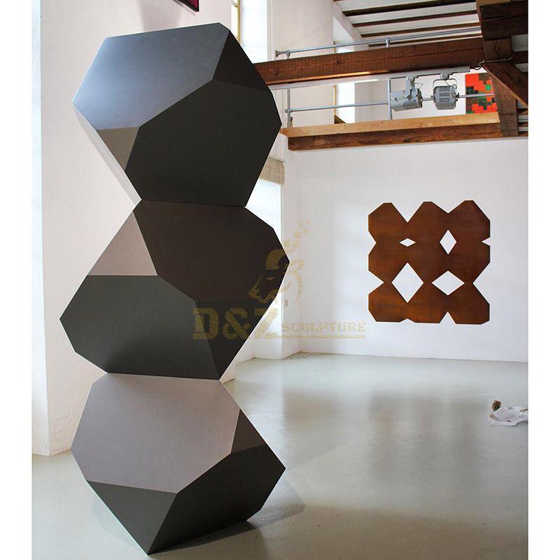 Modern Stainless Steel Outdoor Art Metal Geometric Sculpture