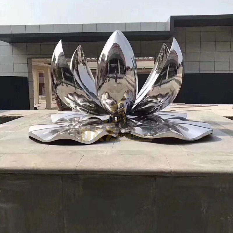 Large Outdoor Decoration Stainless Steel lotus Sculpture