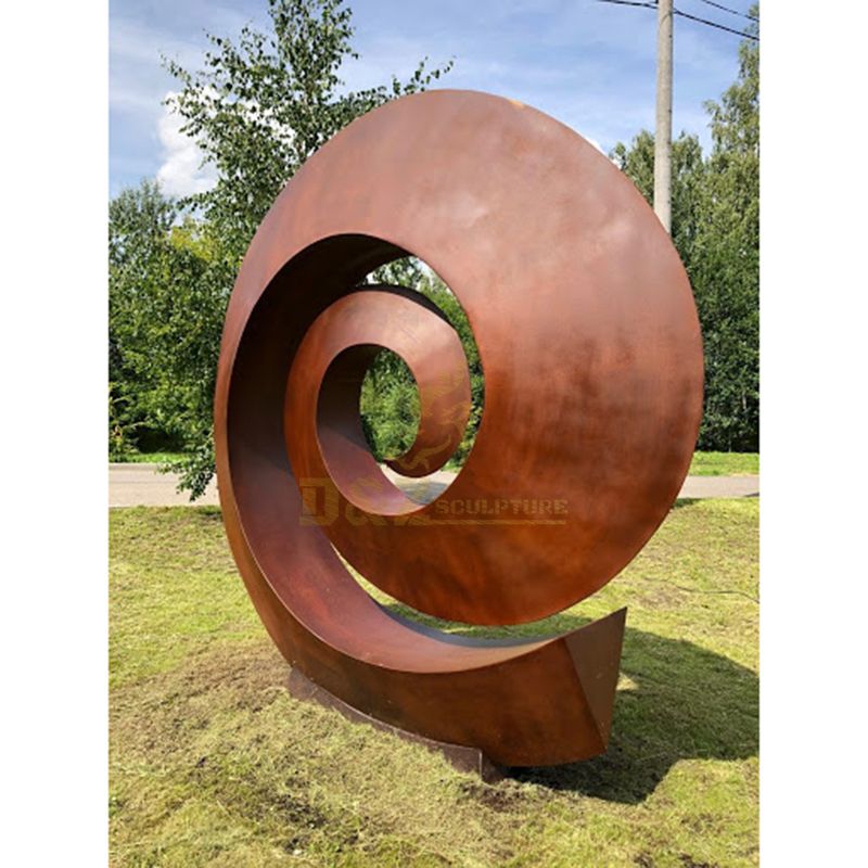 Popular Design Garden Corten Steel Circle Sculpture