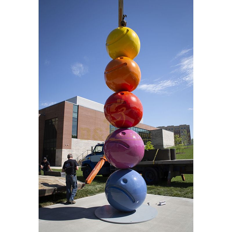 Outdoor Colorful Expression Stainless Steel Metal Sculpture