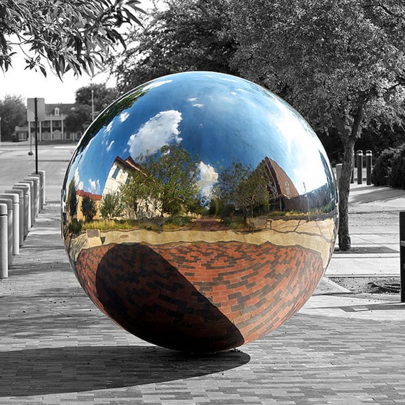 Newest Design Hollow Ball Stainless Steel Sphere Sculpture
