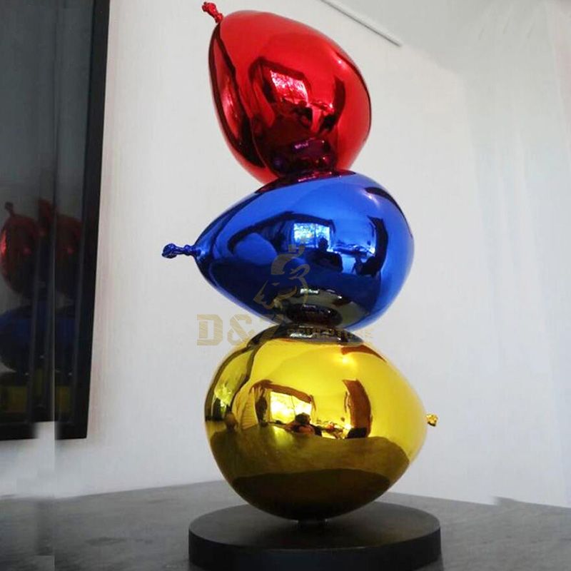Abstract Stainless Steel Balloon Art Sculpture for Home