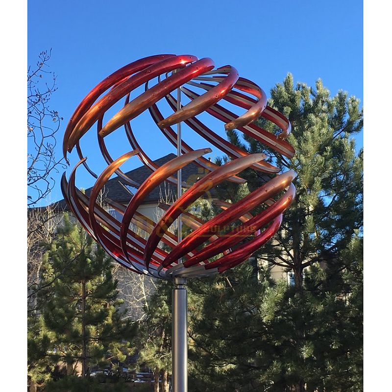 Stainless Steel Garden Yard Kinetic Metal Wind Sculpture