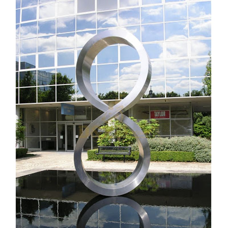 Garden Home Decor Metal Craft Stainless Steel Abstract Circle Sculpture