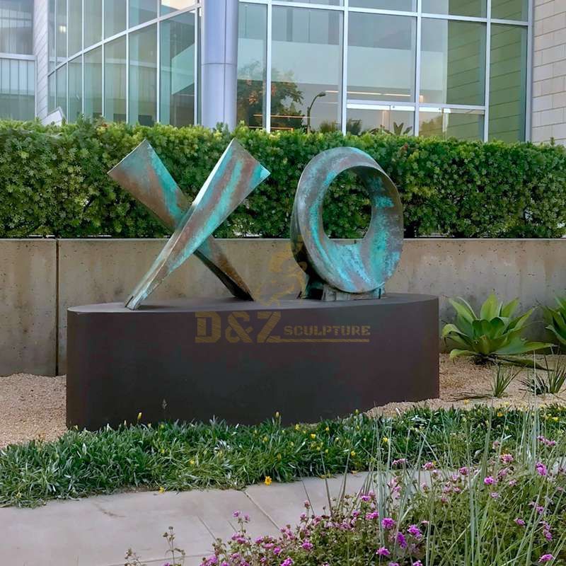 Outdoor Decorative Corten Steel Large Letters Sculpture