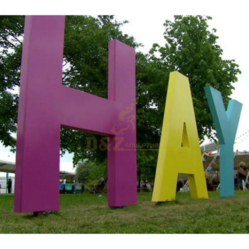 Custom Large Outdoor Metal Stainless Steel Letter Sculpture