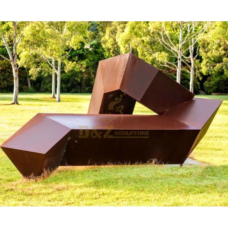 Park Decoration Metal Material Corten Steel Sculpture