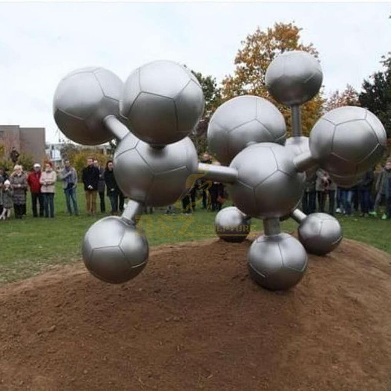 Outdoor Abstract Large Ball Stainless Steel Landscape Sculpture