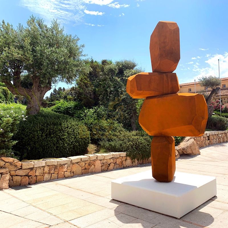 Decor Large Modern Art Craft Corten Steel Garden Metal Sculpture