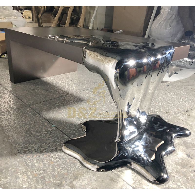 Handmade Metal Stainless Steel Table Sculpture